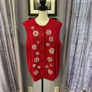 Vintage Breckenridge Snowflake Vest